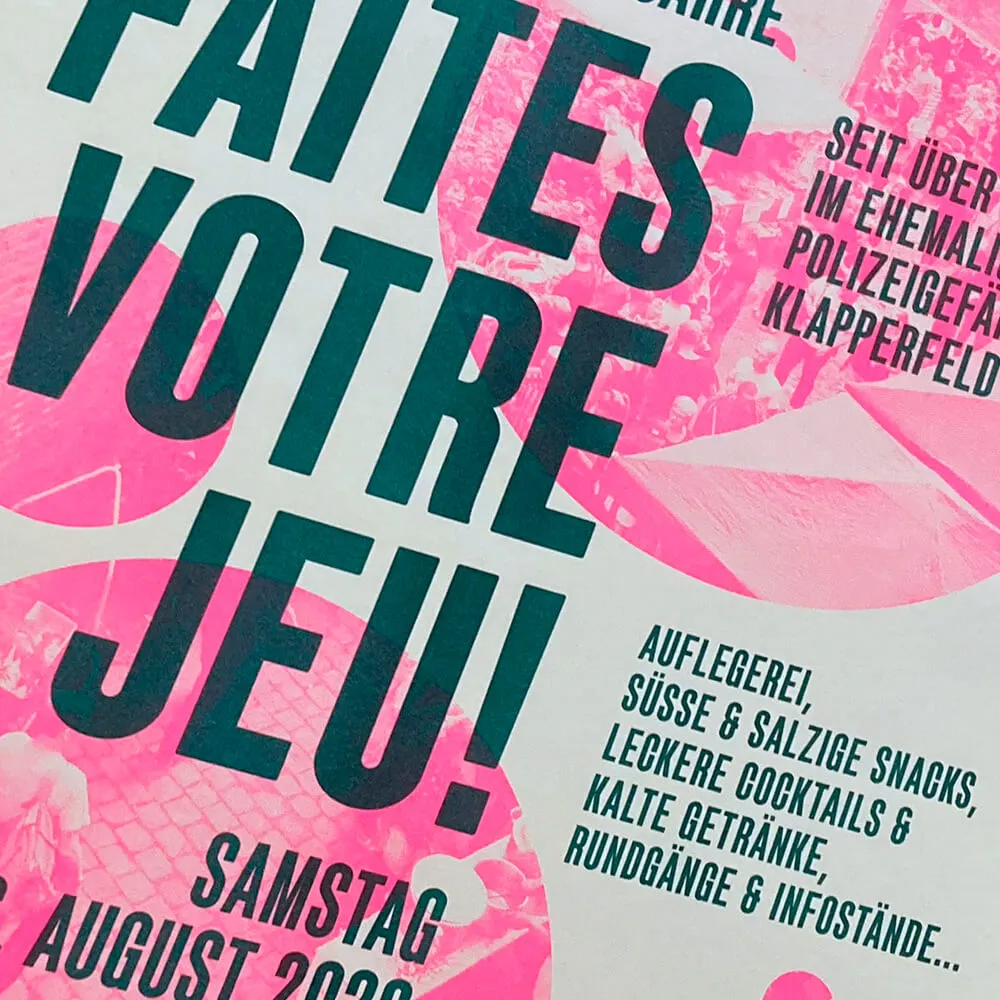 Beispiel eines Riso-Druckprodukts